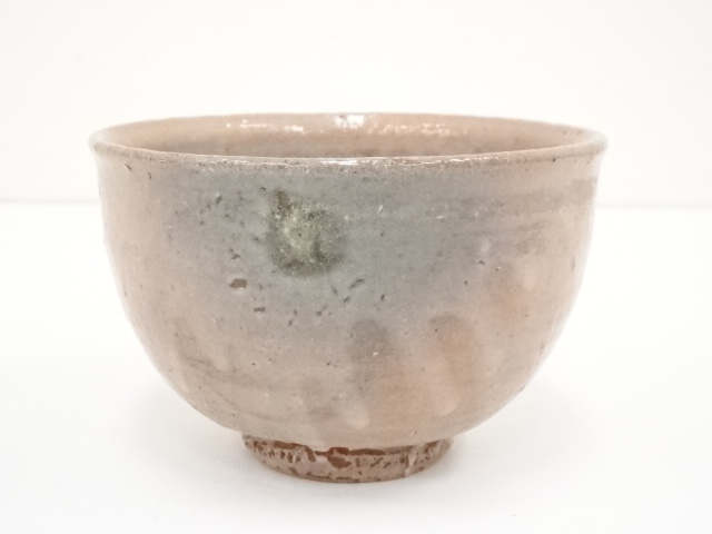 茶道茶碗　唐津焼　鏡山窯【新品未使用】 唐津焼 茶碗 鏡山窯 茶道具 共桐箱共ウコン包 絵唐津 井上東也